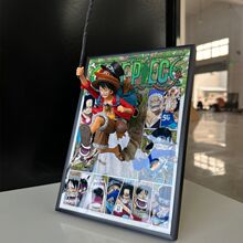 冲出漫画草帽路飞海贼王三兄弟立体挂画艾斯萨博模型动漫周边装饰