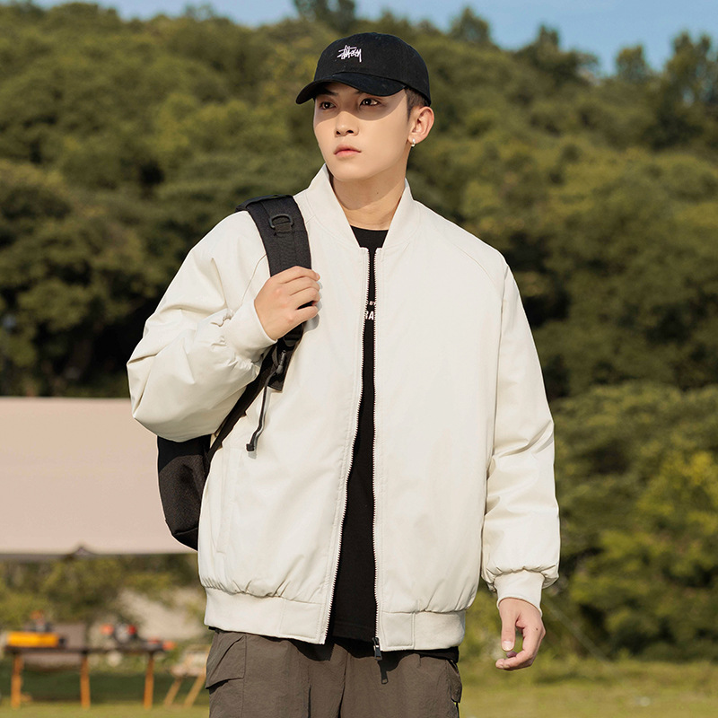 Chaqueta de bolsillo de plumón de alta gama, chaqueta de piloto estadounidense a prueba de viento, chaqueta de herramientas para hombres, otoño y invierno personalizados image 7