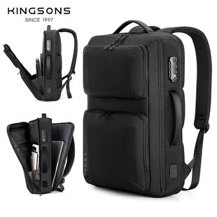 Figao Cross-Border Backpack Men's Business Water-Repellent Computer Backpack Casual Light Commuter Full-Frame Open School Bag