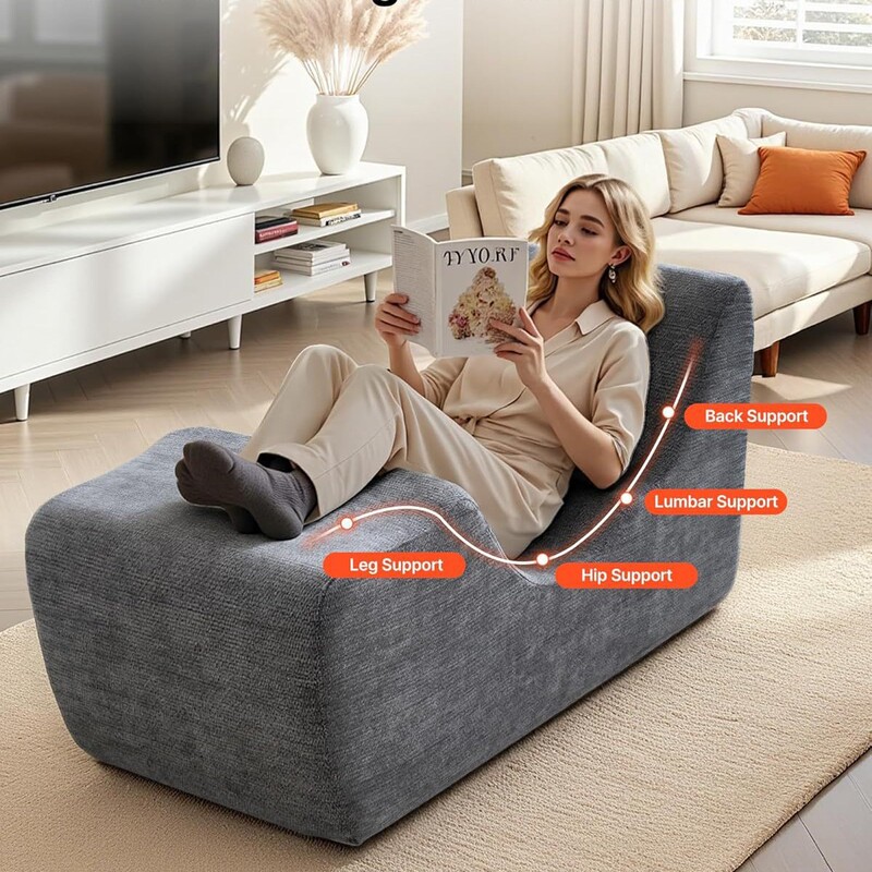 Ergonomic Chair Cushion A31 Boneless Curved Foam Lounge Indoor Massage Yoga Chair Recliner Cushion Ergonomic Chair Cushion A31 Boneless Curved Foam Lounge Indoor Massage Yoga Chair Recliner Cushion