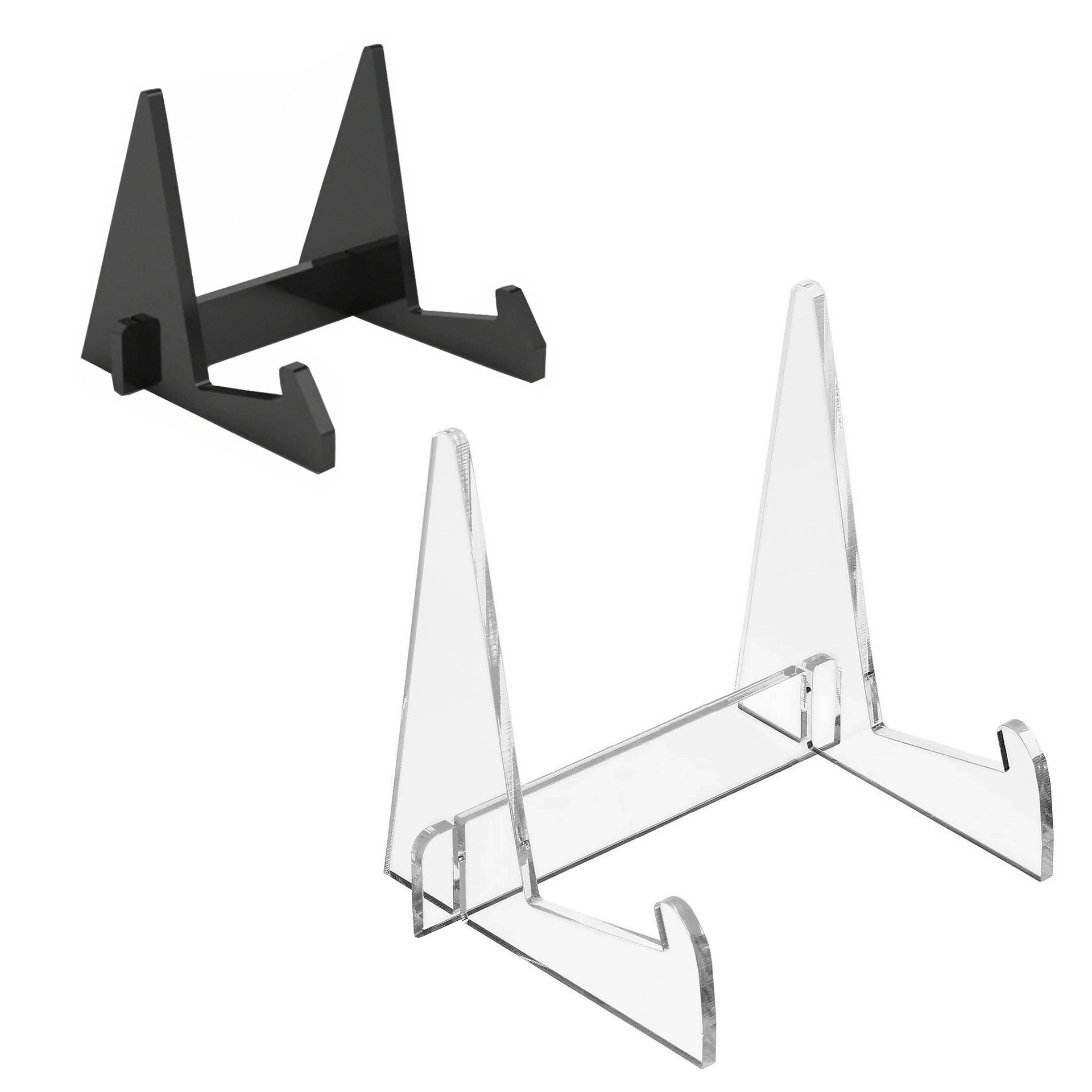 Акрил плоский стенд для электронных книг Прозрачный черный книжный стенд для книг Акрил книжный стенд для журналов