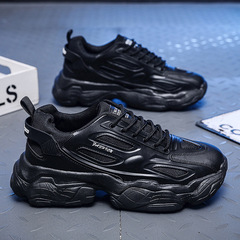 Dad's shoes men's 2024 spring new running sneakers students breathable shoes men's trendy thick-soled casual men's shoes