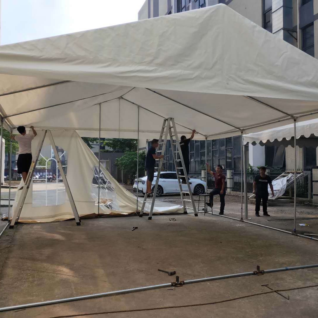 Tienda en espiga actividades de socorro en casos de desastre tienda temporal Tienda Móvil de almacenamiento construcción simple combinación de ensamblaje de desmontaje