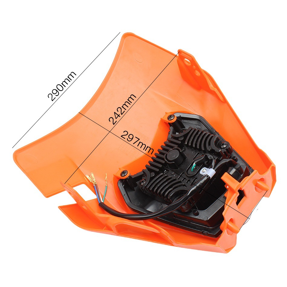 Piezas de modificación para motocicletas KTM, faro delantero universal para motocicleta todoterreno, luz diurna LED, fuente de luz de 5 cabezas.