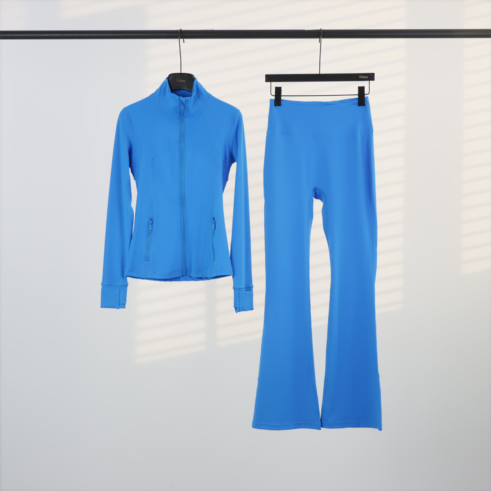 LULU chaqueta de cuello de喇叭 con cremallera, chaqueta de cuerpo, chaqueta de yoga elástica, mujer