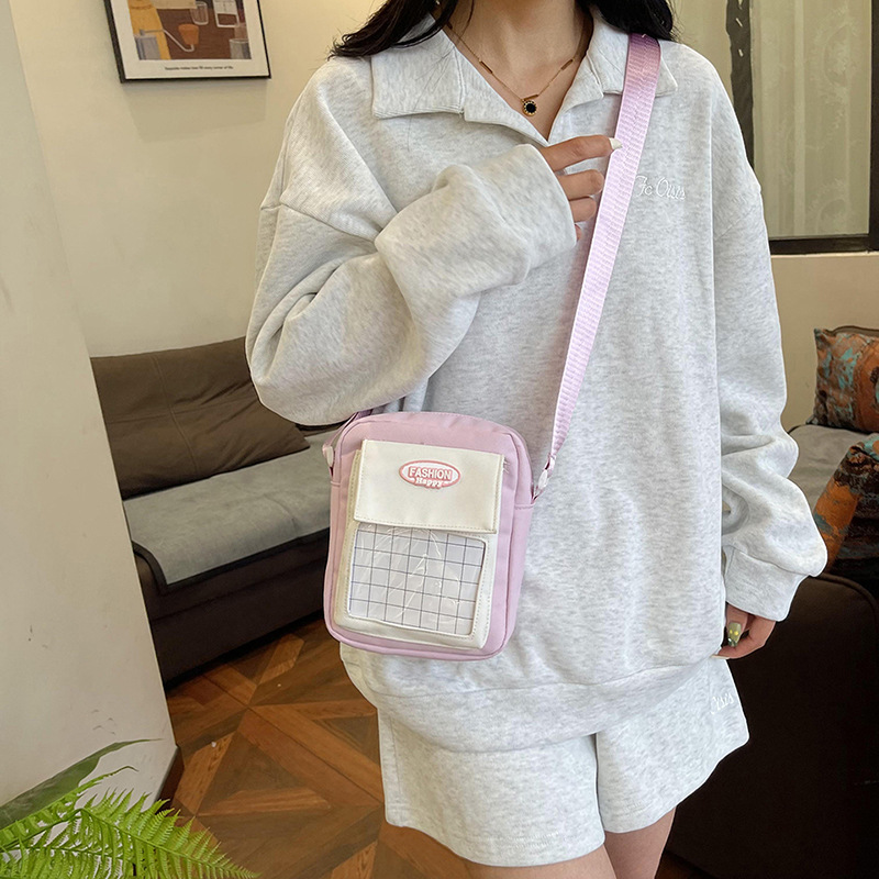 Coreana lindos bolsos transparentes mujeres 2024 nuevo tipo de bolsos portátiles versátiles para teléfonos móviles bolsos de hombro para estudiantes