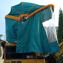 户外挖掘机露天微挖机折叠篷钩机车篷电动三轮车篷遮阳避雨篷