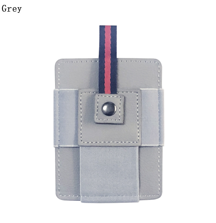 Korean Work Permit Card Holder Mini Buckle Leather Thin Card Holder Wholesale display picture 5