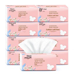 潔柔紙巾抽紙家用立體壓花3層100抽3包餐巾紙整箱一件代發