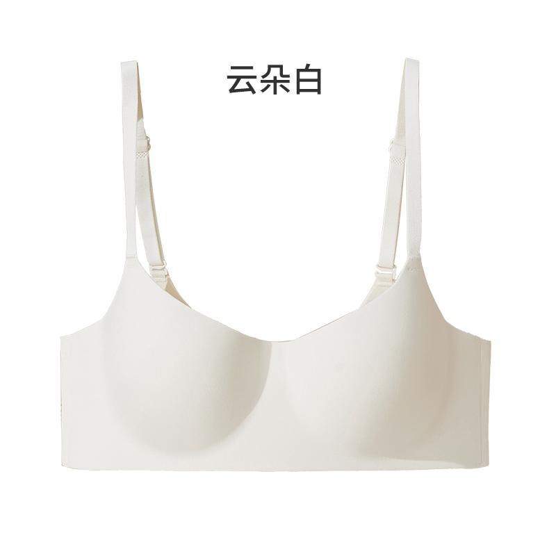 Dailuofei ソフトでぴったりフィット、スリムでスリムな夏用シームレス女性用ブラジャー、小胸と中胸の女の子向けの薄い滑らかな下着|undefined