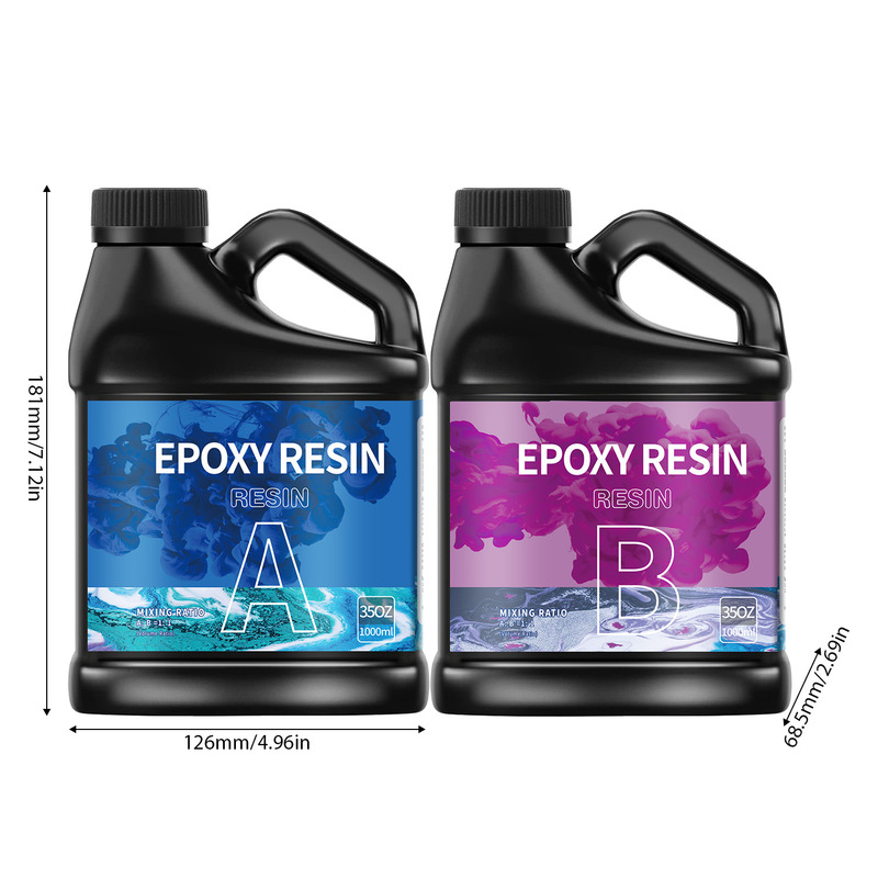 工場直販クロスボーダー1:1高透明性耐黄変クリスタル接着剤DIYジュエリーエポキシ樹脂ab接着剤リバーテーブルセット|undefined