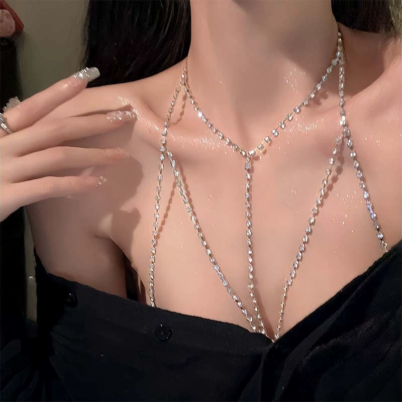 Изысканный сексуальный стиль с камнем врезкой, пляжный аксессуар, европейский стиль, стиль лёгкой роскоши