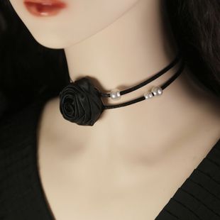 Advanced Necklace Flower Collarbone Necklace Choker Neck Jewelry Charm Collar New Cyber Celebrant Collar
