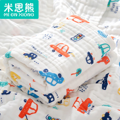 High-density gauze baby bath towel pure cotton six-layer newborn children's towel blanket new born baby bath towel 100% cotton