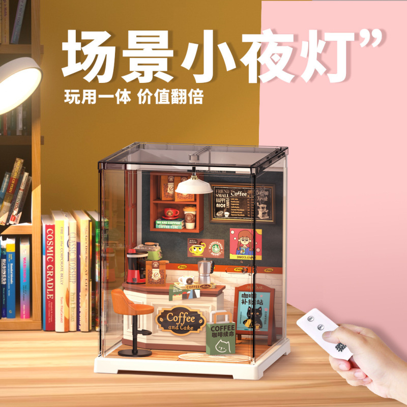 クロスボーダー DIY キャビン スーパー ワールド組み立てハウス モデル ミニチュア シーン ボックス シアター 女性への誕生日プレゼント|undefined