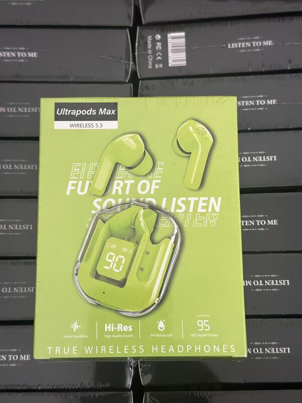 跨境air31蓝牙耳机无线xt16蓝牙耳机数显立体声透明蓝牙耳机|undefined