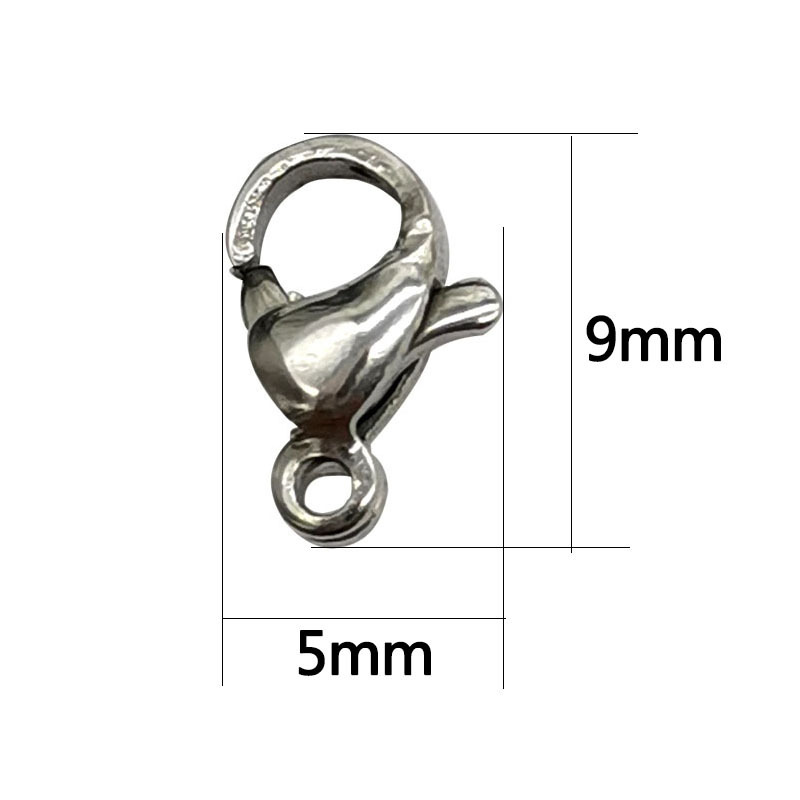 Stainless Steel Solid Color Lobster Clasp display picture 3