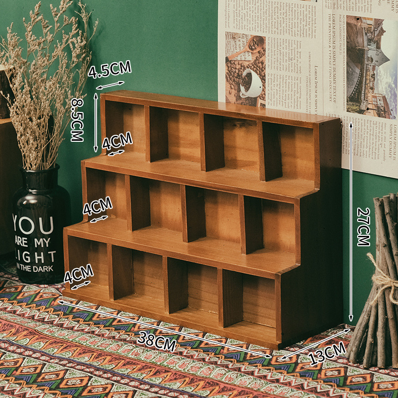 오래된 색상 사다리꼴 12 그리드