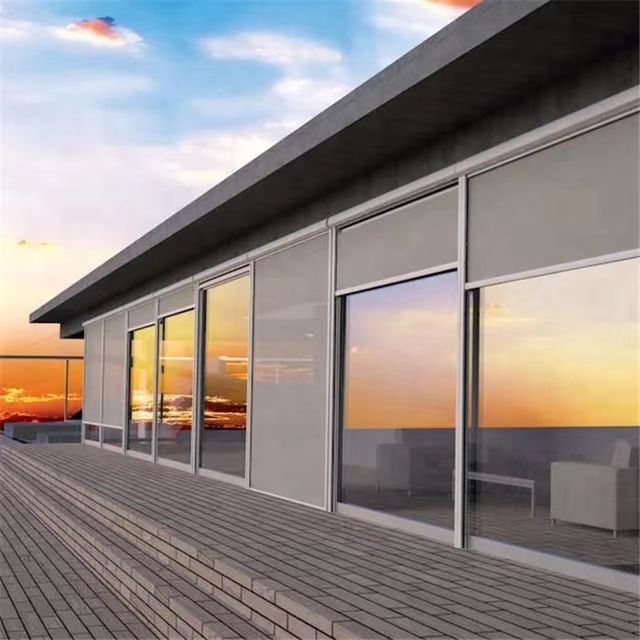 Motorized Windproof Roller Shutter 1