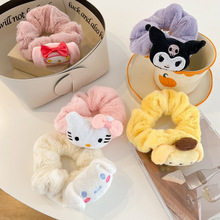ins日系可爱卡通大耳狗库洛米发圈少女心毛绒大肠圈软妹学生发饰
