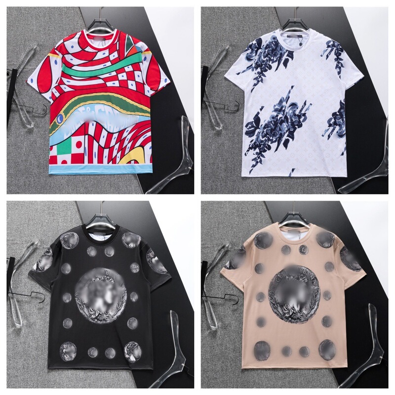 Cross-border correct version high-definition round-neck t-shirt, short-sleeved, summer fashion, versatile casual style Cross-border correct version high-definition round-neck t-shirt, short-sleeved, summer fashion, versatile casual style
