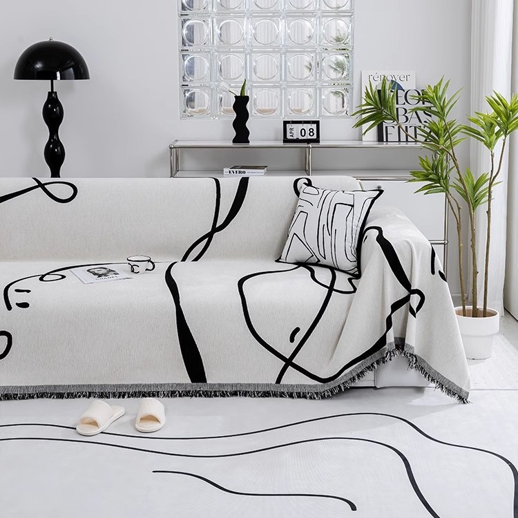 Cover de sofá de estilo artístico Four Seasons Universal 2025 nuevo chenil, una hoja completa que se puede cubrir