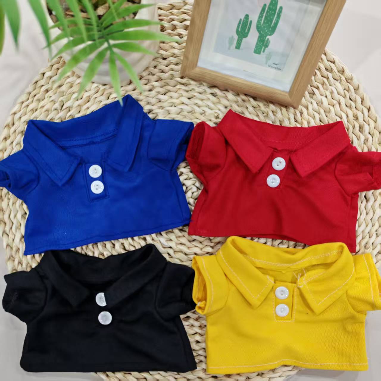 30 cm muñeca polo camisa osos muñeca reemplazo de ropa Teddy Bear ropa muñeca peluche impresión logotipo