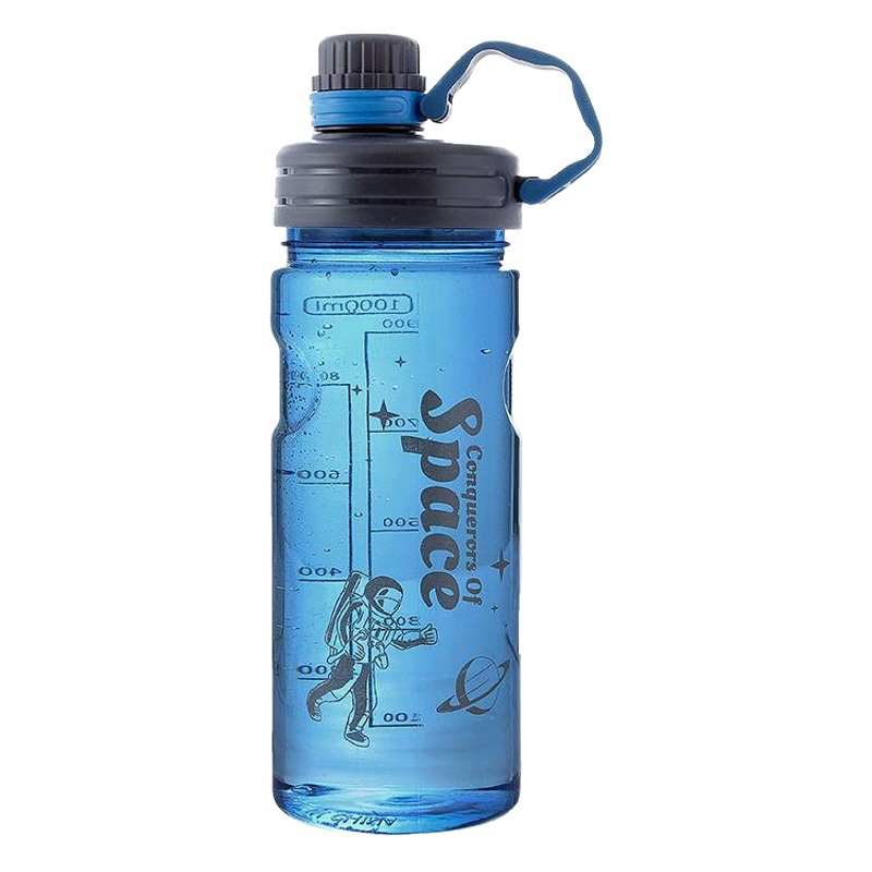 Gran capacidad taza de agua de plástico de los hombres portátil deportes al aire libre fitness hervidor botella de agua gran espacio taza 2000ml