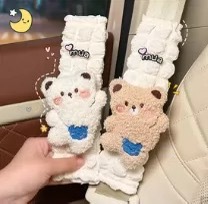 Car Seat Belt Shoulder Protector, Creative and Cute Kidsren's Car Anti-Strangle Seat Belt, a Pair of Car Interior Decoration Protective Covers