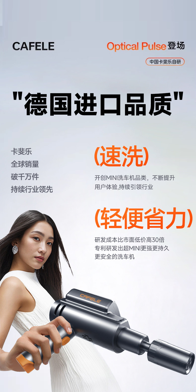 Car Wireless Washing Machine, High-Pressure Water Gun, Household Electric Lithium Battery Cleaning Machine, Powerful Pressure Washer