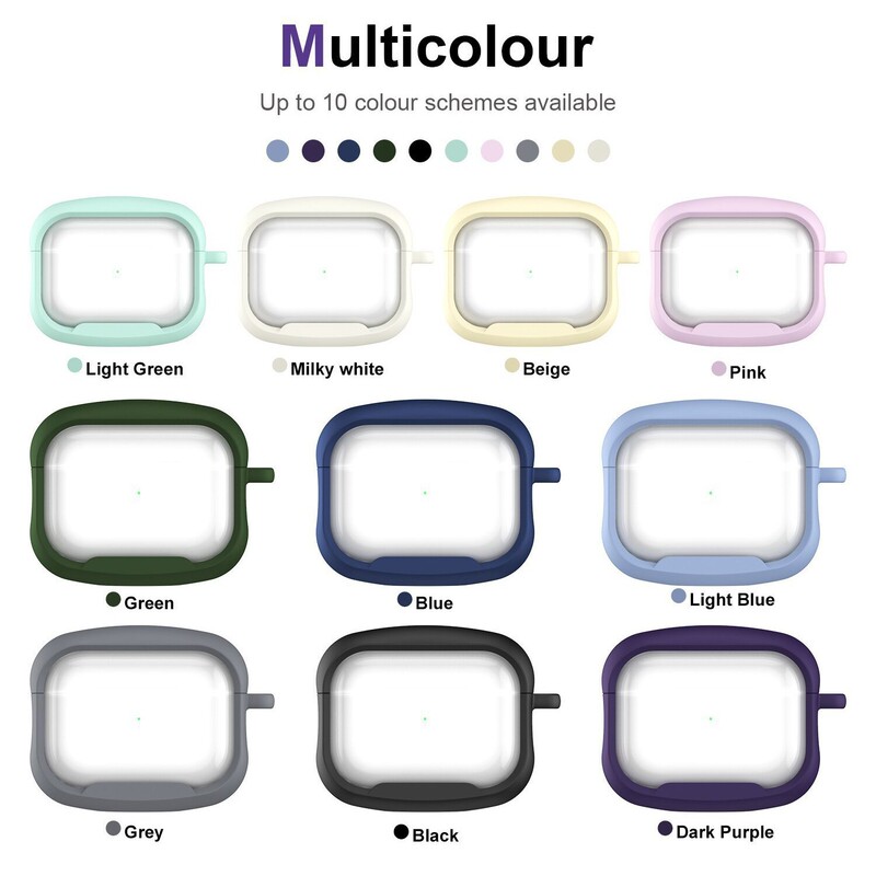 Small Waist Suitable for AirPod Pro Headphone Shell Silicone Protective Cover Apple Bluetooth Headphone Cover Anti-Fall Protection Soft