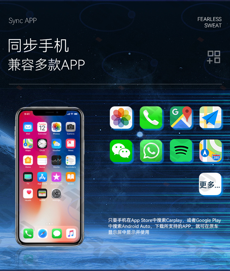 2026 New Upgraded Carplay Wireless Box with Breathing Colorful Lights Smart Android Autocarplay Box