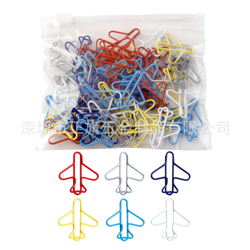 Color transfronterizo metal animal en forma de clip de papel forma creativa clip de papel Oficina marcador titular caja traje