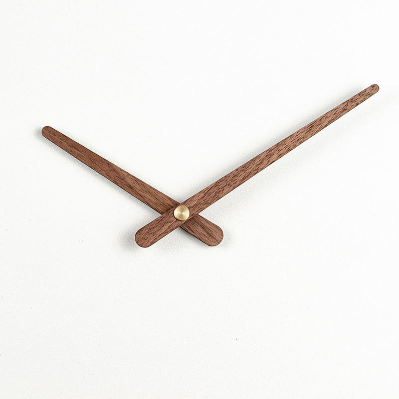 Negro nogal haya puntero de madera maciza reloj de madera puntero personalidad DIY con manga de cobre reloj aguja reloj manos