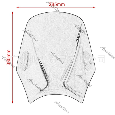 500 1100 CMX1100 — Motorcycle front windshield