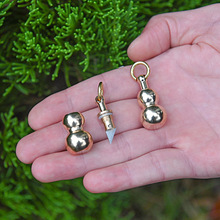 创意葫芦小刀黄铜迷你小刀锋利钥匙扣挂件随身开箱拆快递袖珍小刀