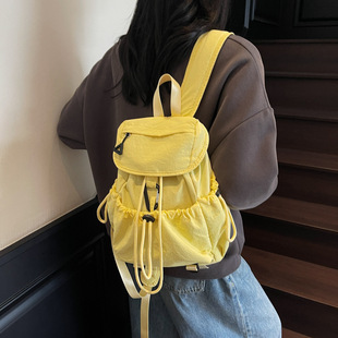 2025 New Korean Niche Design Drawstring Sports and Leisure Style School Bag Outdoor Mountaineering Lightweight Backpack Backpack