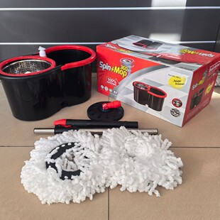Wholesale foreign trade 8-word barrel rotating mop double drive large lazy hand-free mop artifact factory direct sales