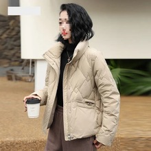 2025新短款时尚棉服女yy同款宽松显瘦百搭休闲鸭绒轻便时尚8609