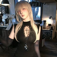 ダークゴシックアメリカンホットガールボトム中空女性サマートップススリムフィット