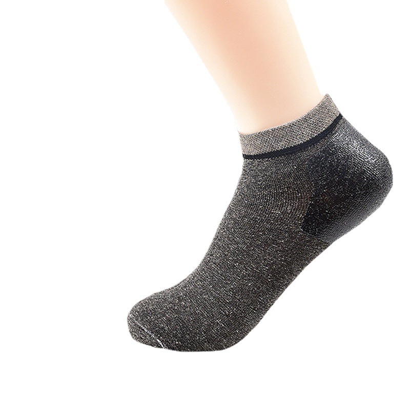 Anti-Crack Socks for Men and Women, Cotton Heel Protection, Silicone Anti-Crack Moisturizing Short-Tube Summer Thin Heel Dry Crack Boat Socks Wn