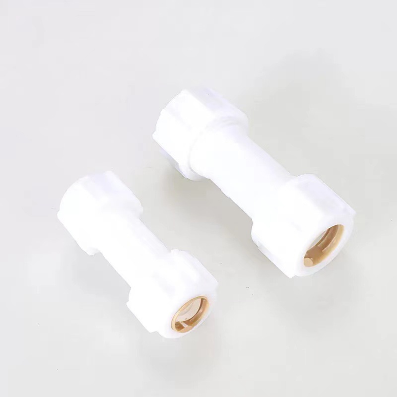 厂家现货农用施工水暖PE接头 直接自来水接头 白色快接 塑料管件