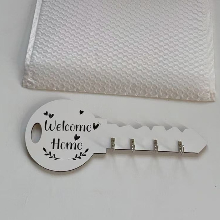 Estilo transfronterizo caliente, estilo bohemio, gancho de llave de madera retro