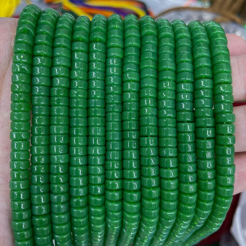 琉璃雪巴药片串珠材料散珠老型珠墩墩珠串珠子饰品DIY手链配件|undefined