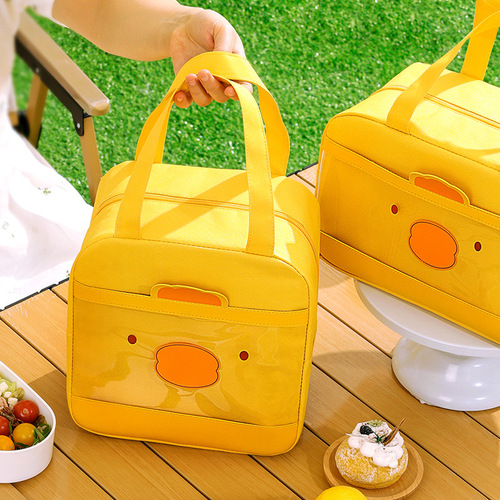 Bei Lian New Product Cartoon Hand-carrying Lunch Bag Packing with Meal Student Lunch Box Bag Oxford Cloth Insulated Lunch Bag Wholesale