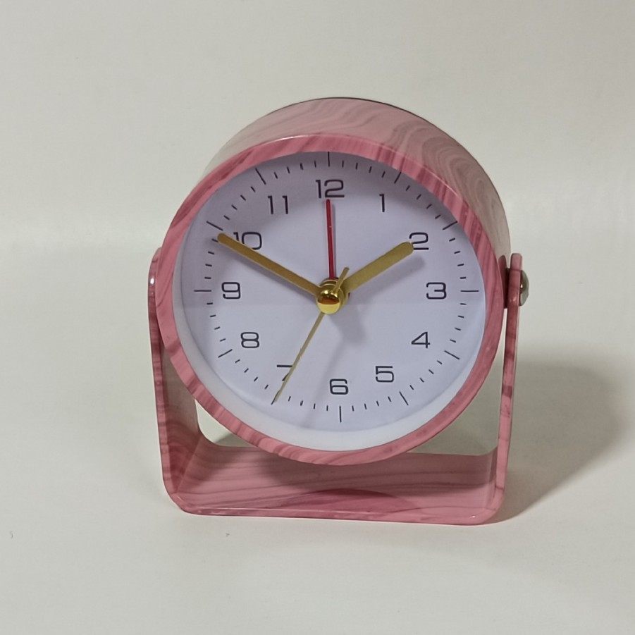 Reloj de escritorio de escritorio pequeño ABS puede girar y ajustar el ángulo de los estudiantes con alarma simple y versátil para una variedad de escenas