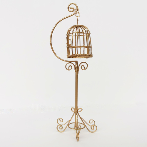 ob11 doll house miniature furniture wrought iron birdcage model doll house ornaments garden courtyard succulent ornaments micro view