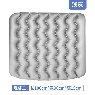 Vehicle-mounted inflatable bed Trunk Heightening Air Mattress Leveling - light-gray-trunk-booster-pad-10090-15cm-1-repair-kit