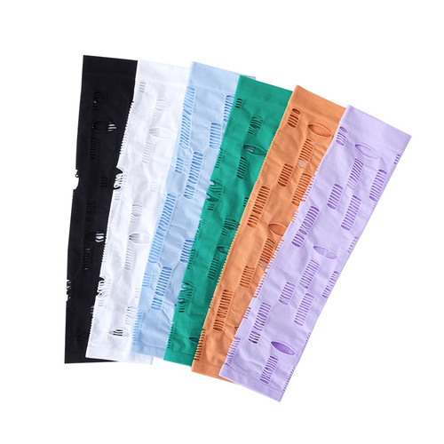 Summer versatile ice silk glove sleeves, fashionable decorative sun protection sleeves, outdoor sports breathable arm sleeves, wholesale