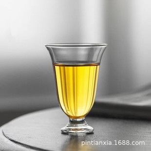 Transparent Glass Tasting Cup Green Tea Cup Fragrance-Smelling Cup Tasting Cup Heat-Resistant Small Tea Cup Household Kung Fu Tea Set